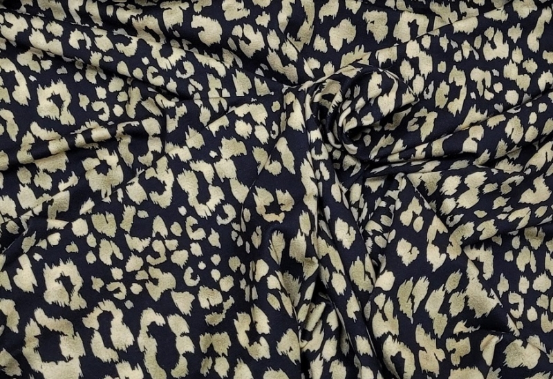 Viscose Jersey Leopard gold